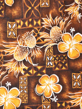 ハワイ製 花柄 ハワイアンシャツ