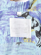 ドッグプリント 総柄 半袖 オープンカラーシャツ