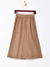 総柄 コーデュロイ フレアスカート