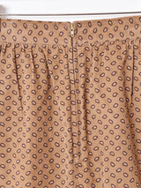 総柄 コーデュロイ フレアスカート