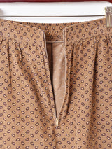 総柄 コーデュロイ フレアスカート