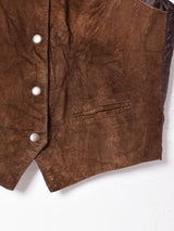 フェイクスエードベスト