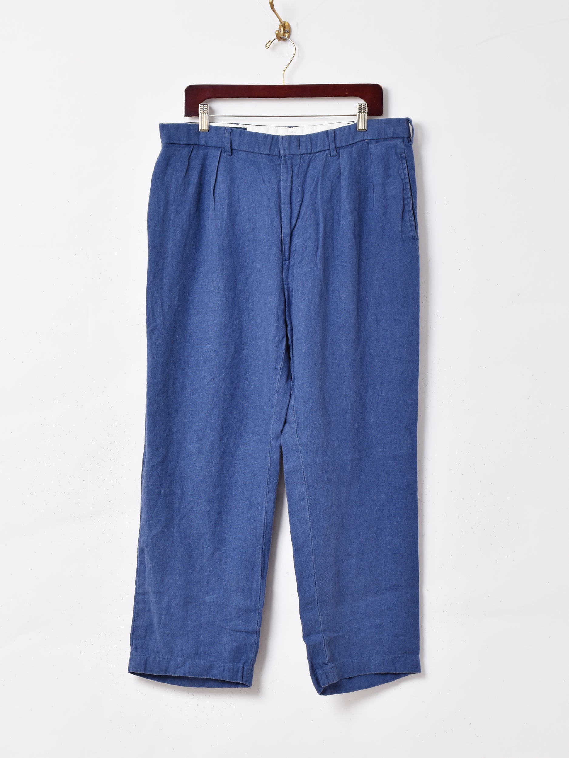 L136　RALPH LAUREN パープルレーベル　裾デザインタックパンツ　綿 三越伊勢丹 | RALPH LAUREN PURPLE LABEL/ラルフローレン