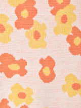 【2色展開】Meridian キャミソール付き 花柄カーディガン