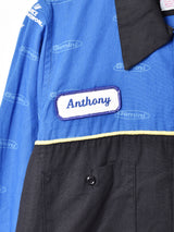 RED KAP 切り替えデザイン 長袖 ワークシャツワンピース