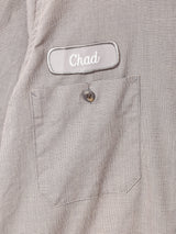 チェック柄 長袖 ワークシャツワンピース