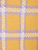 【2色展開】Meridian チェック柄 Vネックカーディガン