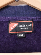 後染め ボーダ—切り替え ベロアトップス