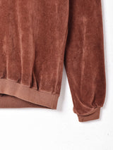 Vネック ベロアトップス