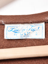 Vネック ベロアトップス