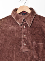 襟付き ベロアトップス