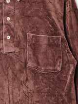 襟付き ベロアトップス