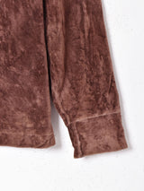 襟付き ベロアトップス