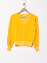 アメリカ製 Vネックベロアトップス