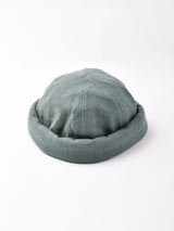 【4色展開】コットンリネン ロールキャップ