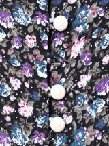 小花柄 スリーブレスワンピース