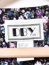 小花柄 スリーブレスワンピース