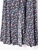 小花柄 スリーブレスワンピース