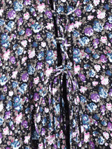 小花柄 スリーブレスワンピース