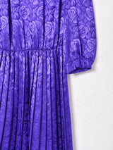 アメリカ製 織柄 長袖ワンピース