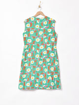 70's 花柄スリーブレスワンピース