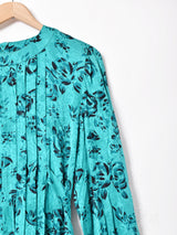 花柄 シルクワンピース