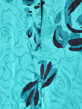 花柄 シルクワンピース