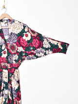 アメリカ製 ベルト付き 花柄ワンピース