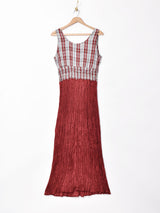 レースアップ スリーブレスワンピース