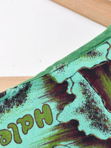 総柄 スリーブレストップス