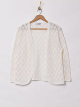 日本製 クロシェカーディガン