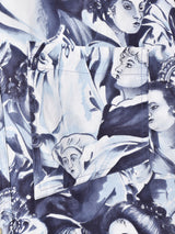 総柄 長袖シャツ