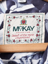 総柄 長袖シャツ