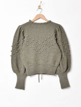 バルーンスリーブ チロルカーディガン