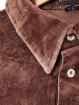 襟付き ベロアトップス