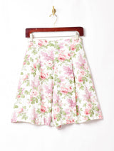 アメリカ製 花柄 ハイウエストショートパンツ W27