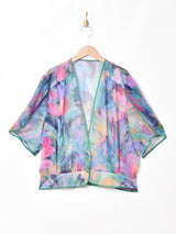 水彩画風デザイン シースルートップス