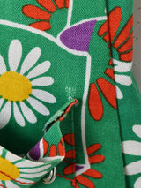 70's 花柄スリーブレスワンピース