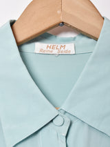 比翼仕立 長袖シルクブラウス