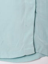 比翼仕立 長袖シルクブラウス