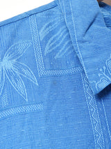 織り柄 シルク ハワイアンシャツ