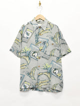 総柄 半袖シャツ