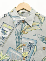 総柄 半袖シャツ