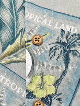 総柄 半袖シャツ