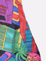 総柄 シルク ショートパンツ