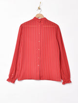 シアー ストライプブラウス