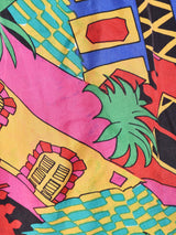 総柄 シルク ショートパンツ