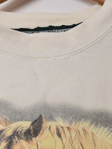 ホースプリント スウェットシャツ