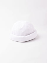 【4色展開】コットンリネン ロールキャップ