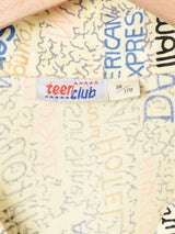 総柄 オープンカラー半袖シャツ